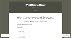 Desktop Screenshot of itlearnings.wordpress.com