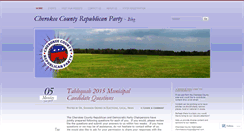 Desktop Screenshot of cherokeecountygop.wordpress.com