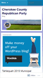 Mobile Screenshot of cherokeecountygop.wordpress.com