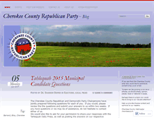 Tablet Screenshot of cherokeecountygop.wordpress.com