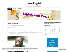 Tablet Screenshot of missfunenglish.wordpress.com