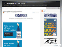 Tablet Screenshot of clubatletismobolanos.wordpress.com