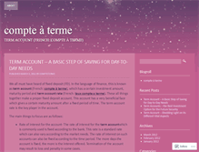 Tablet Screenshot of compteterme.wordpress.com