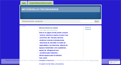Desktop Screenshot of motoreselectricosusados.wordpress.com