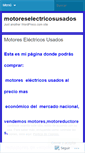 Mobile Screenshot of motoreselectricosusados.wordpress.com