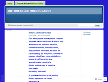 Tablet Screenshot of motoreselectricosusados.wordpress.com