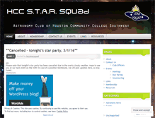 Tablet Screenshot of hccstarsquad.wordpress.com