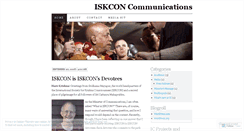 Desktop Screenshot of iskconcommunications.wordpress.com