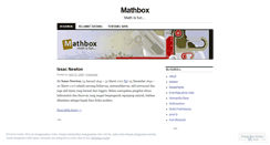 Desktop Screenshot of mathbox.wordpress.com
