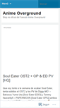 Mobile Screenshot of animeoverground.wordpress.com