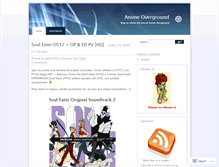 Tablet Screenshot of animeoverground.wordpress.com