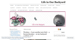 Desktop Screenshot of lifeinourbackyard.wordpress.com