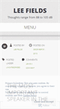 Mobile Screenshot of leefields.wordpress.com