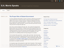 Tablet Screenshot of gamorrisspeaks.wordpress.com