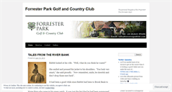 Desktop Screenshot of forresterpark.wordpress.com