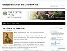 Tablet Screenshot of forresterpark.wordpress.com