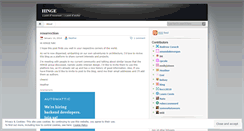 Desktop Screenshot of hingelab.wordpress.com