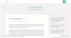 Desktop Screenshot of lisaenquist.wordpress.com
