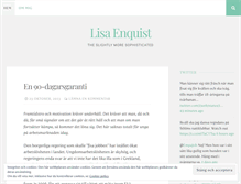 Tablet Screenshot of lisaenquist.wordpress.com