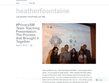 Tablet Screenshot of heatherfountaine.wordpress.com