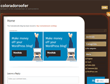 Tablet Screenshot of coloradoroofer.wordpress.com