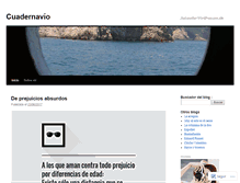 Tablet Screenshot of cuadernavios.wordpress.com