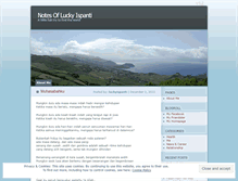 Tablet Screenshot of luckyispanti.wordpress.com