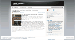 Desktop Screenshot of findingrelevance.wordpress.com