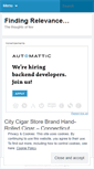 Mobile Screenshot of findingrelevance.wordpress.com
