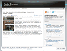 Tablet Screenshot of findingrelevance.wordpress.com