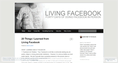 Desktop Screenshot of livingfacebook.wordpress.com