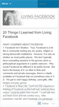 Mobile Screenshot of livingfacebook.wordpress.com