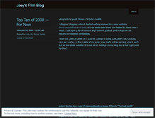 Tablet Screenshot of joeysfilmblog.wordpress.com