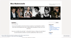 Desktop Screenshot of missmademoiselle92.wordpress.com