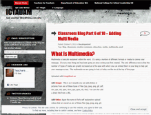 Tablet Screenshot of ictadam.wordpress.com