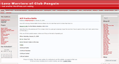 Desktop Screenshot of lavawarriorsofclubpenguin.wordpress.com