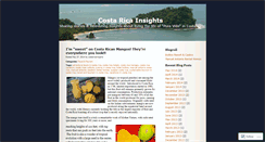 Desktop Screenshot of costaricainsights.wordpress.com