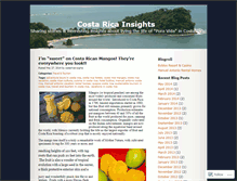 Tablet Screenshot of costaricainsights.wordpress.com