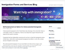 Tablet Screenshot of immigrationissues.wordpress.com