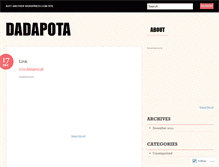 Tablet Screenshot of dadapota.wordpress.com