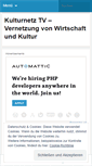 Mobile Screenshot of kulturnetztv.wordpress.com