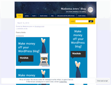 Tablet Screenshot of madonnajones.wordpress.com