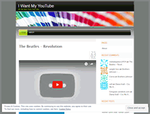 Tablet Screenshot of iwantmyyoutube.wordpress.com