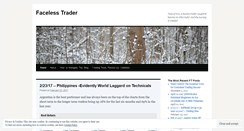 Desktop Screenshot of facelesstrader.wordpress.com