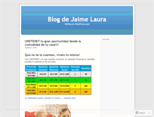 Tablet Screenshot of jaimelaura.wordpress.com