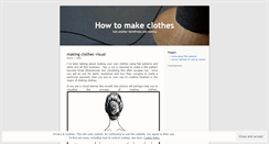 Desktop Screenshot of howtomakeclothes.wordpress.com