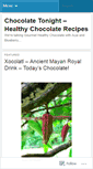 Mobile Screenshot of chocolatetonight.wordpress.com