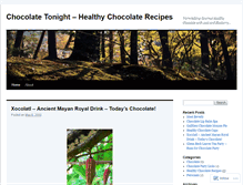 Tablet Screenshot of chocolatetonight.wordpress.com