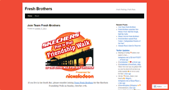 Desktop Screenshot of freshbrothers.wordpress.com