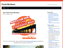 Tablet Screenshot of freshbrothers.wordpress.com